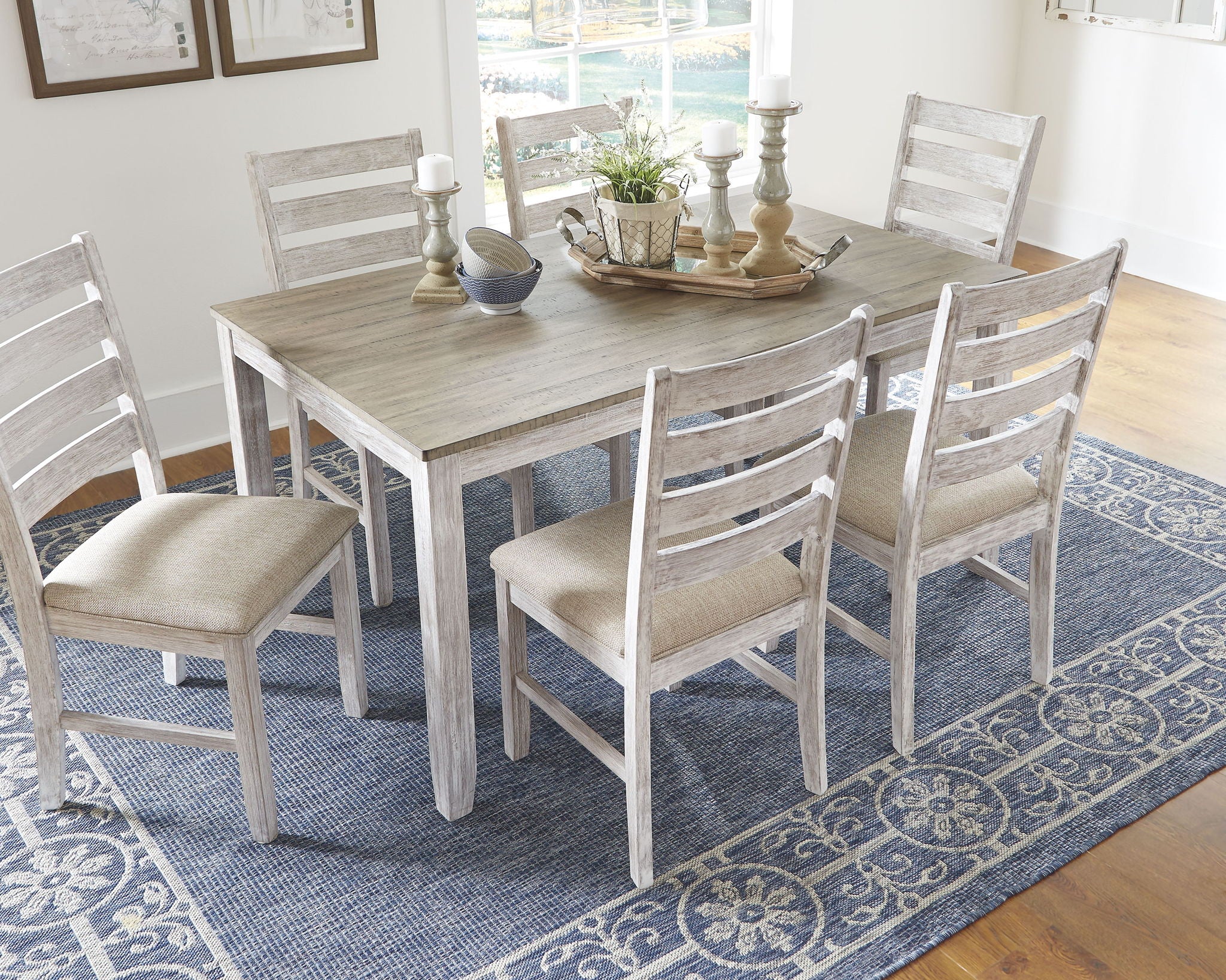 Light wood discount dining table set