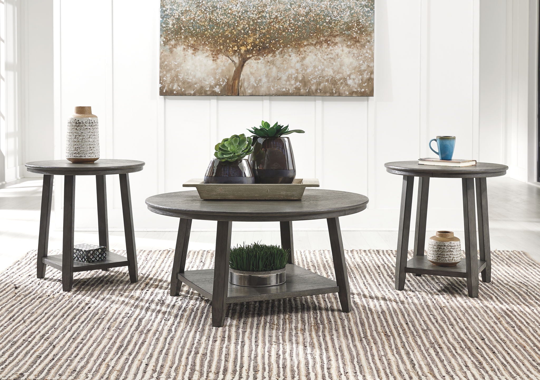 Signature design by ashley wadeworth living room store table set