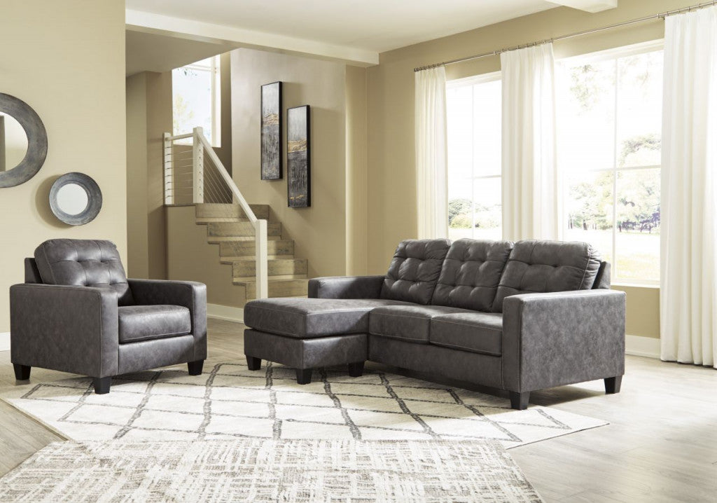 Venaldi Gunmetal Sofa Chaise and Chair