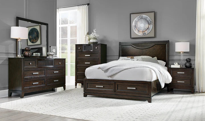 Malta Queen Bed with Storage Footboard