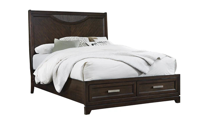 Malta King Bed with Storage Footboard