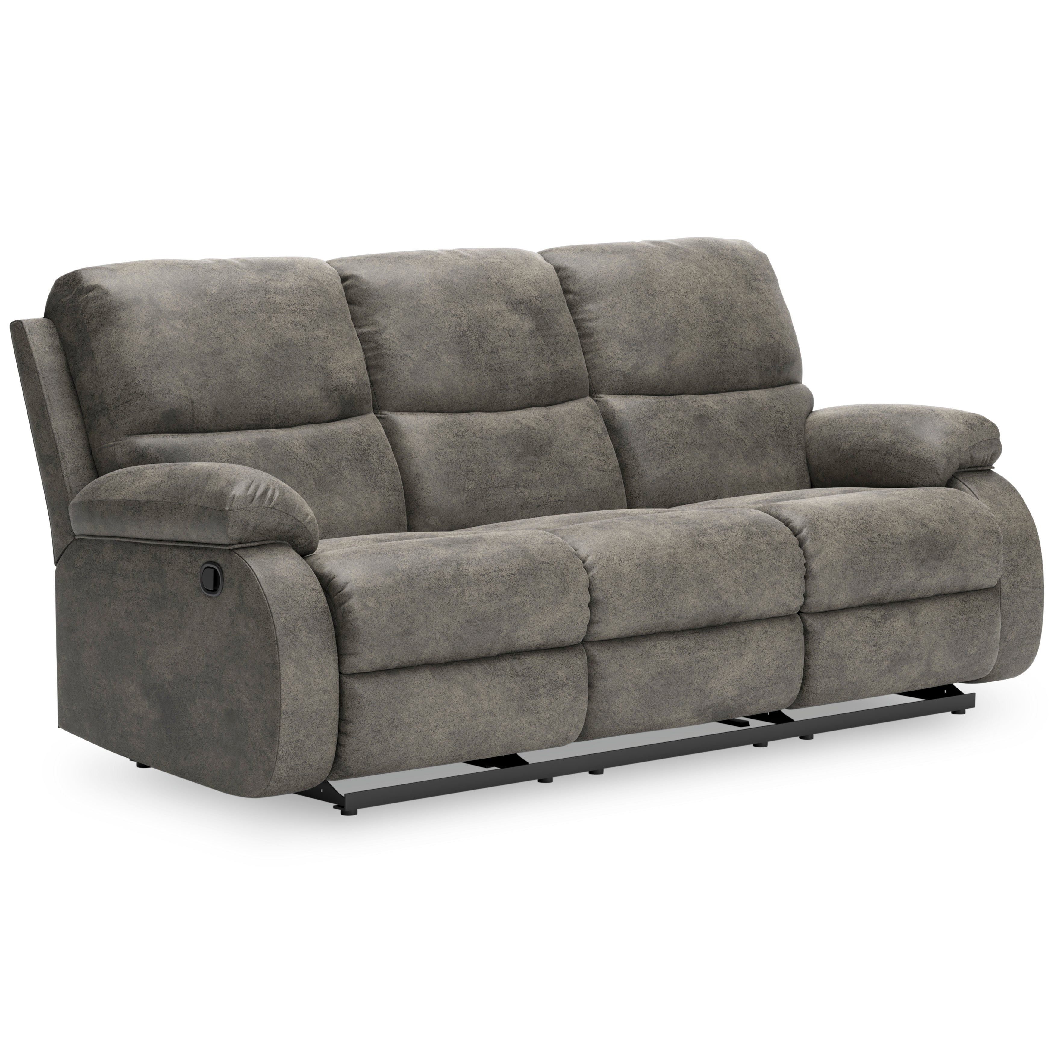 Scranto Concrete Reclining Sofa and Loveseat