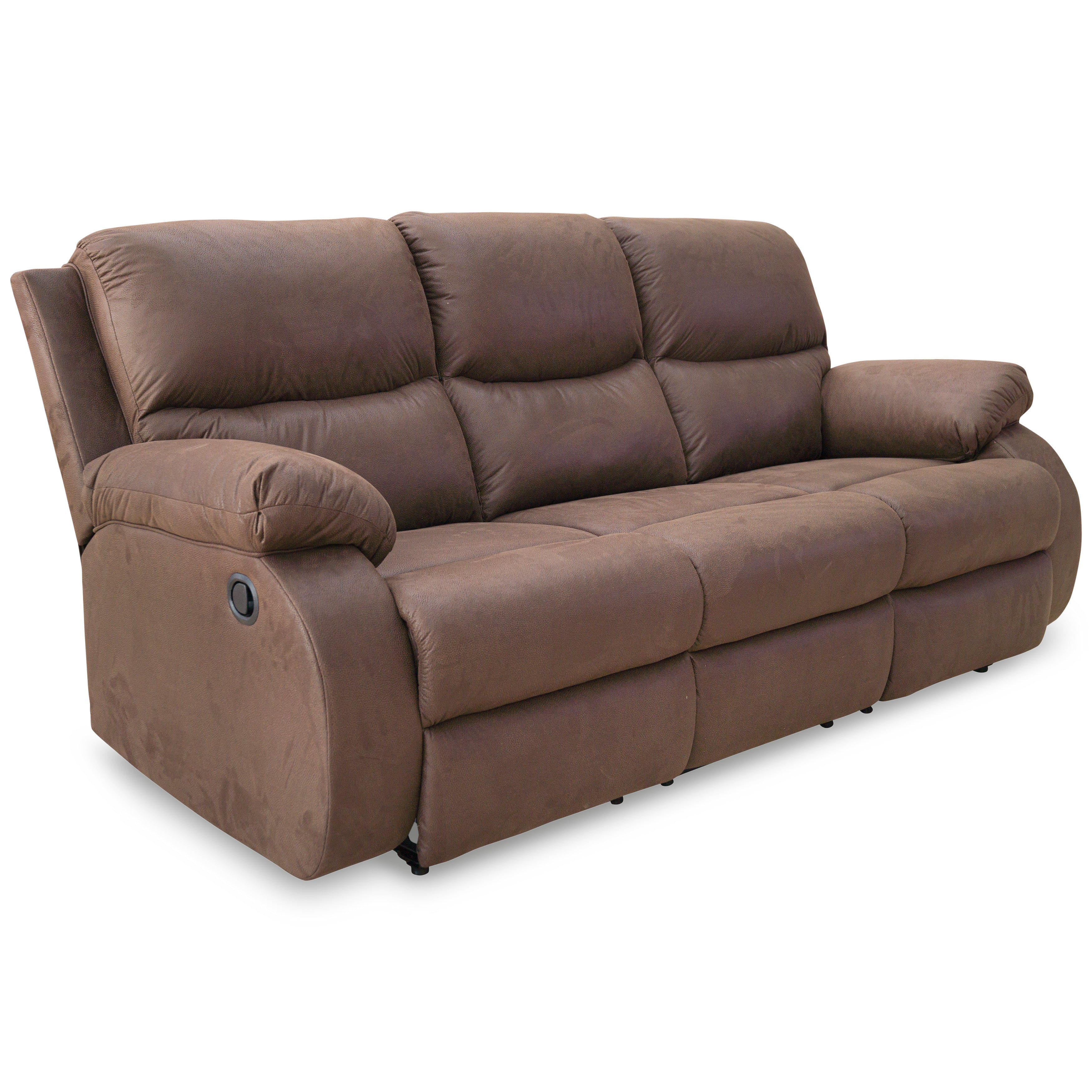 Scranto Coffee Reclining Sofa and Loveseat