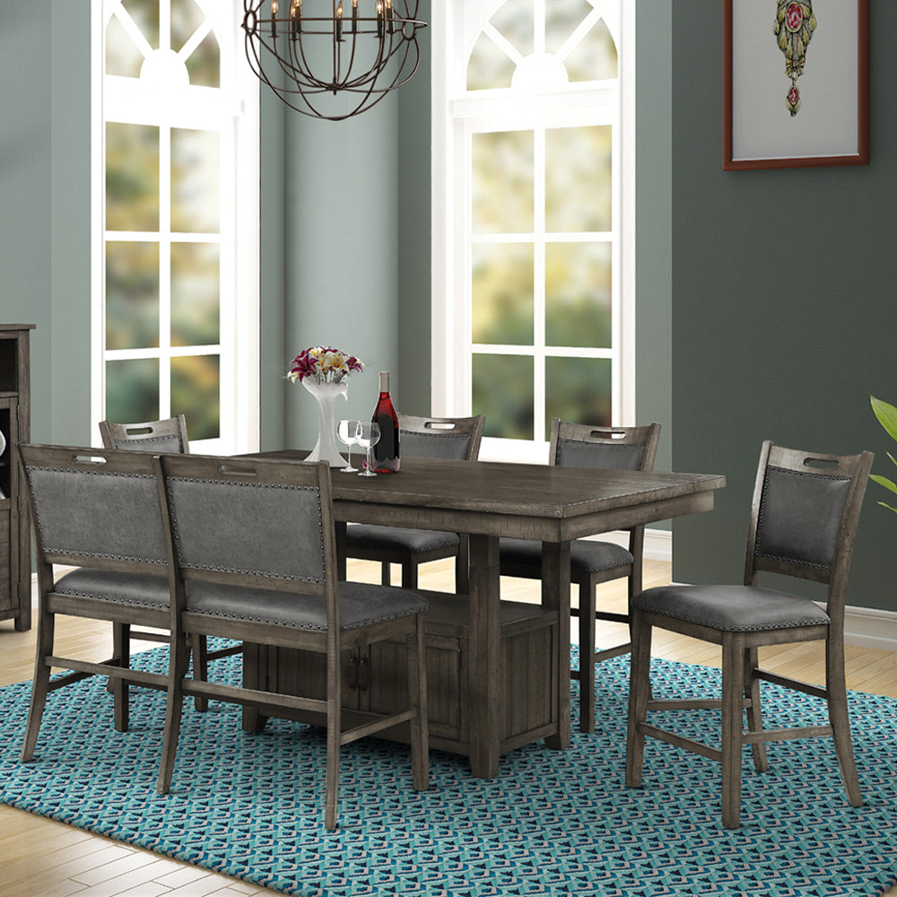 Rustic Lodge Dining Table and 4 Chairs