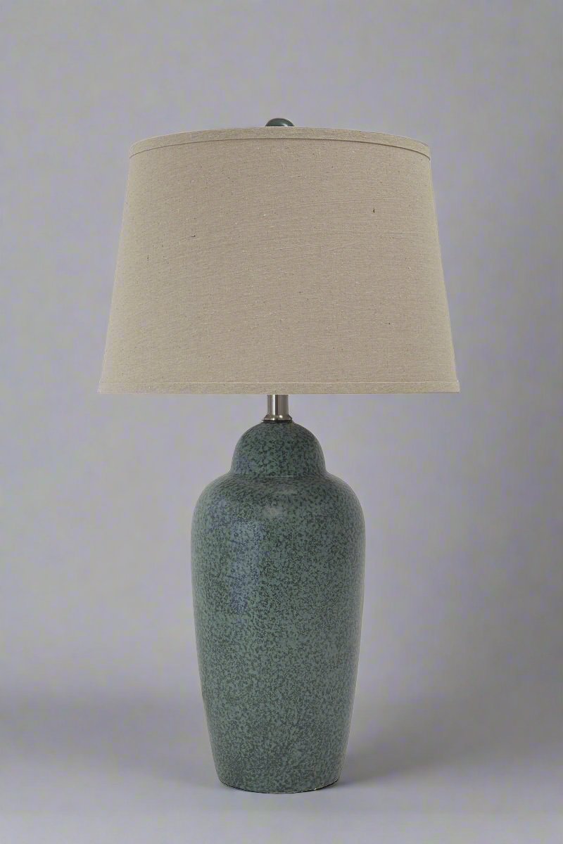 Saher Ceramic Table Lamp in Green