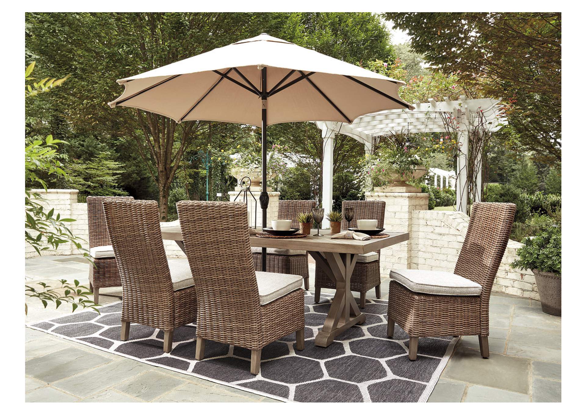 Beachcroft Outdoor Dining Table and 6 Chairs