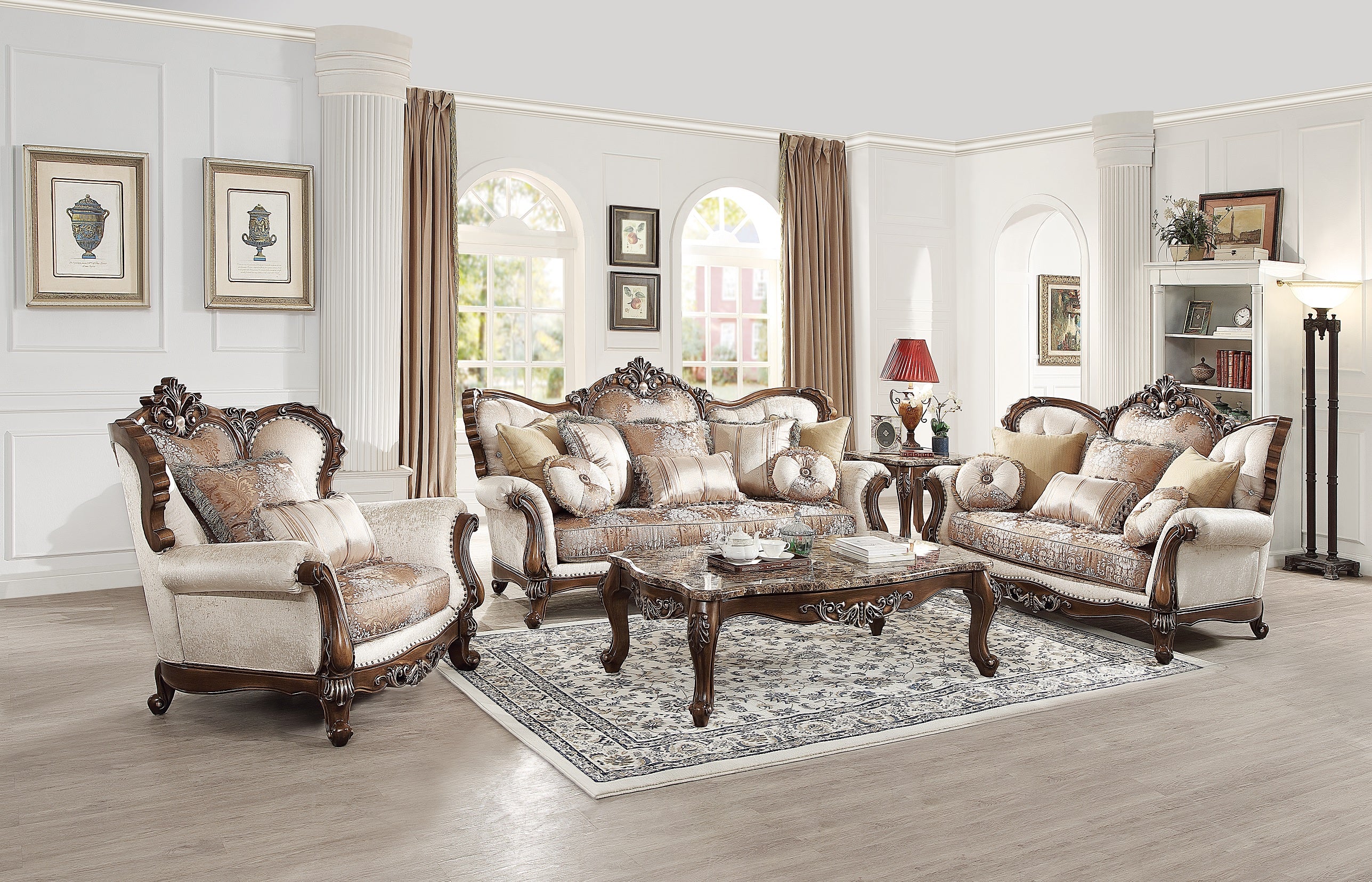 Taylor Sofa with Solid Wood Trim