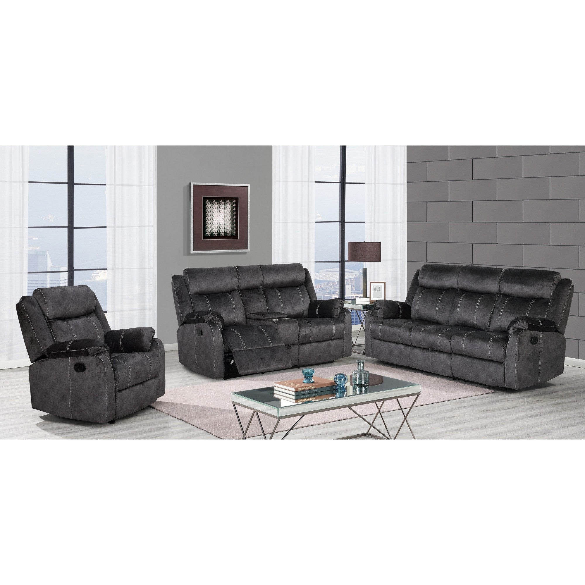 Domino Reclining Loveseat