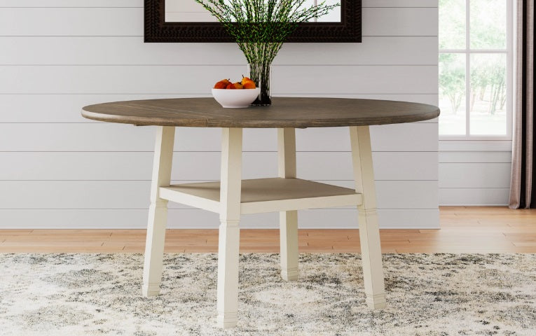 Bolanburg Round Drop Leaf Counter Table