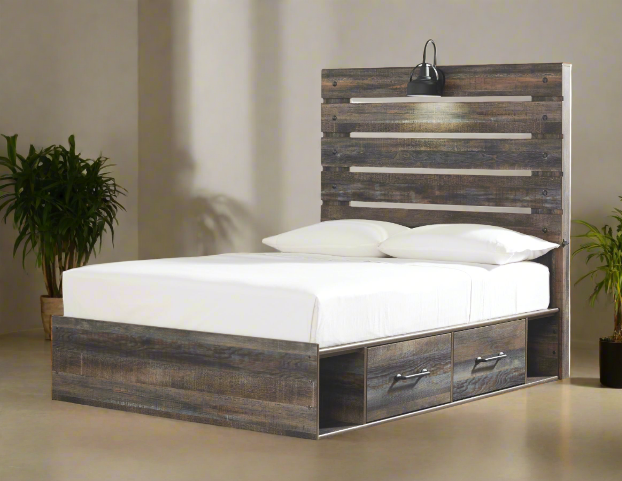 Drystan Full Panel Storage Bed