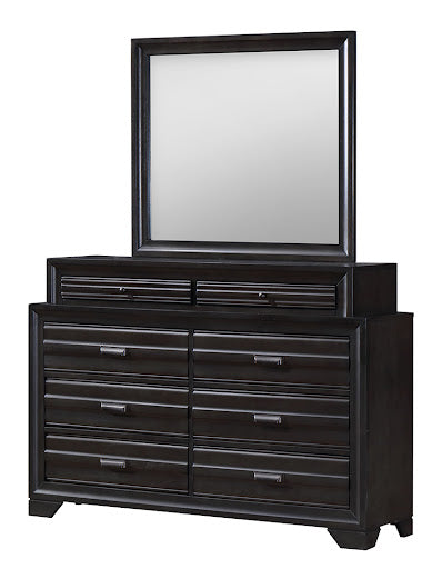 Smokyway Charcoal Dresser and Mirror