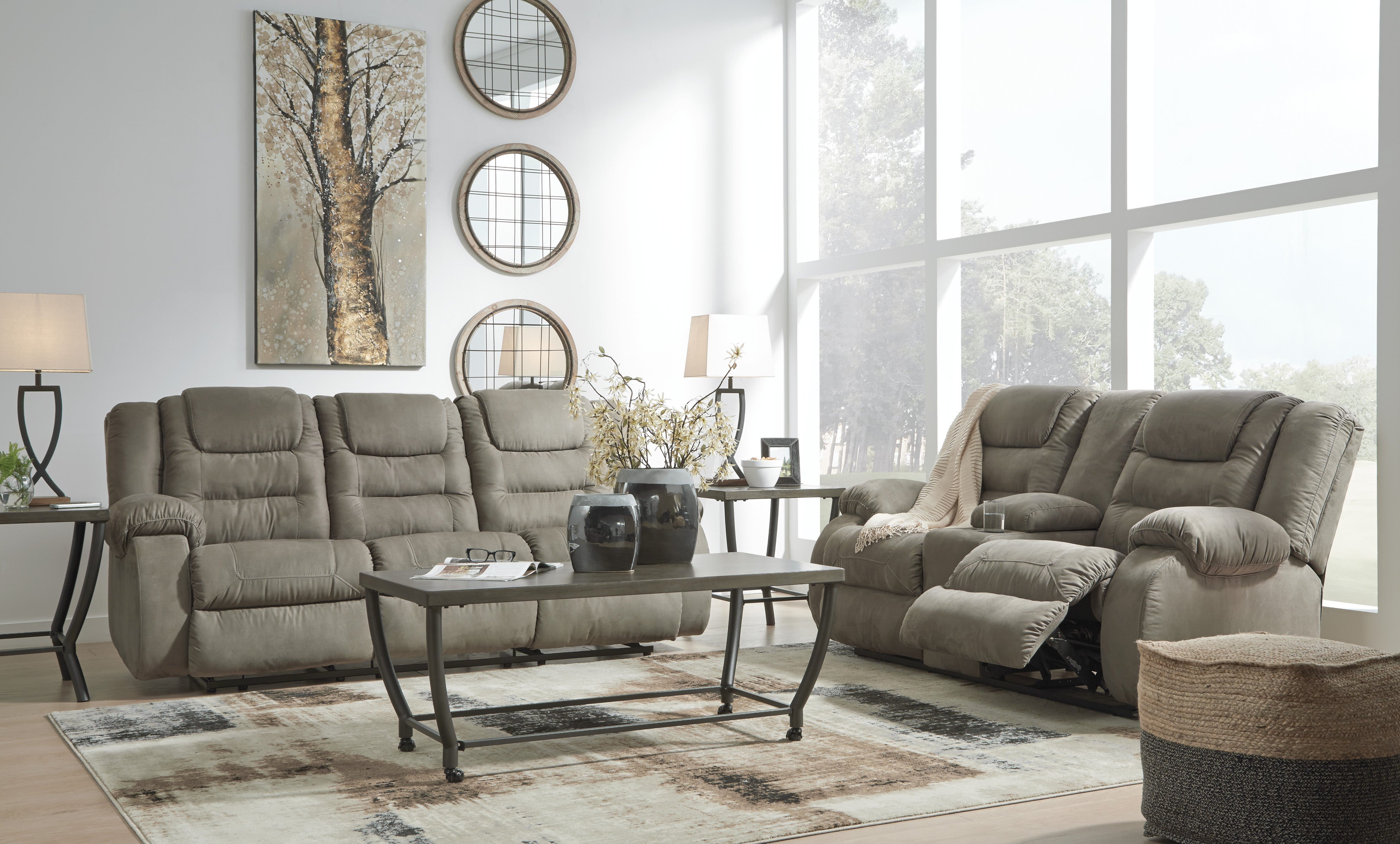 McCade Reclining Sofa and Loveseat