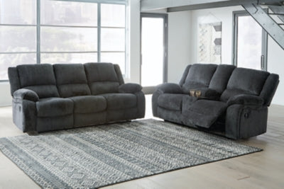 Draycoll Manual Reclining Sofa, Loveseat and Chair