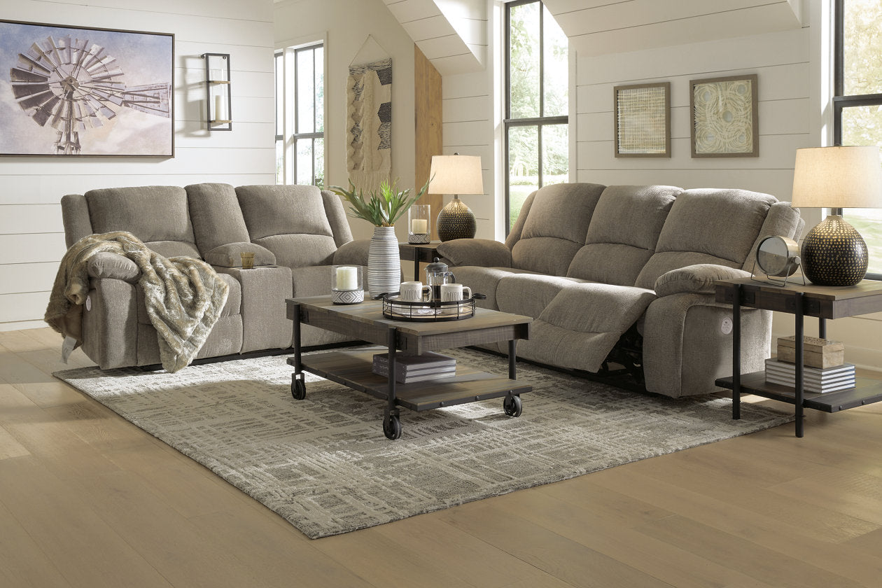 Draycoll Power Reclining Sofa and Loveseat