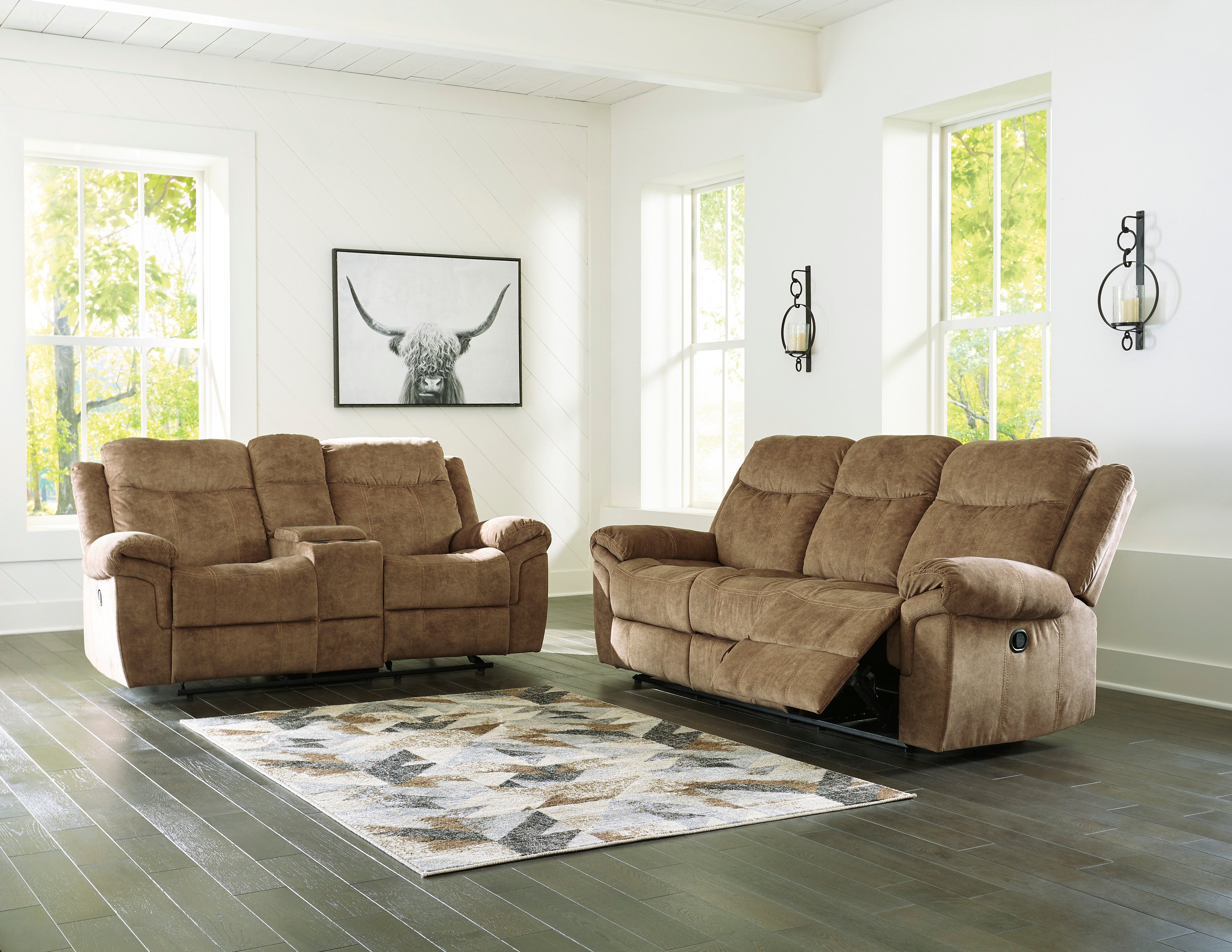 Huddle Up Reclining Sofa and Loveseat