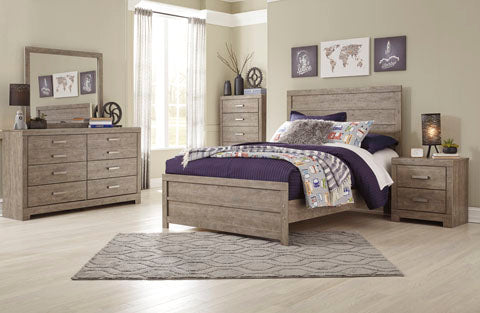 Culverbach Full Panel Bed with Dresser, Mirror and Nightstand