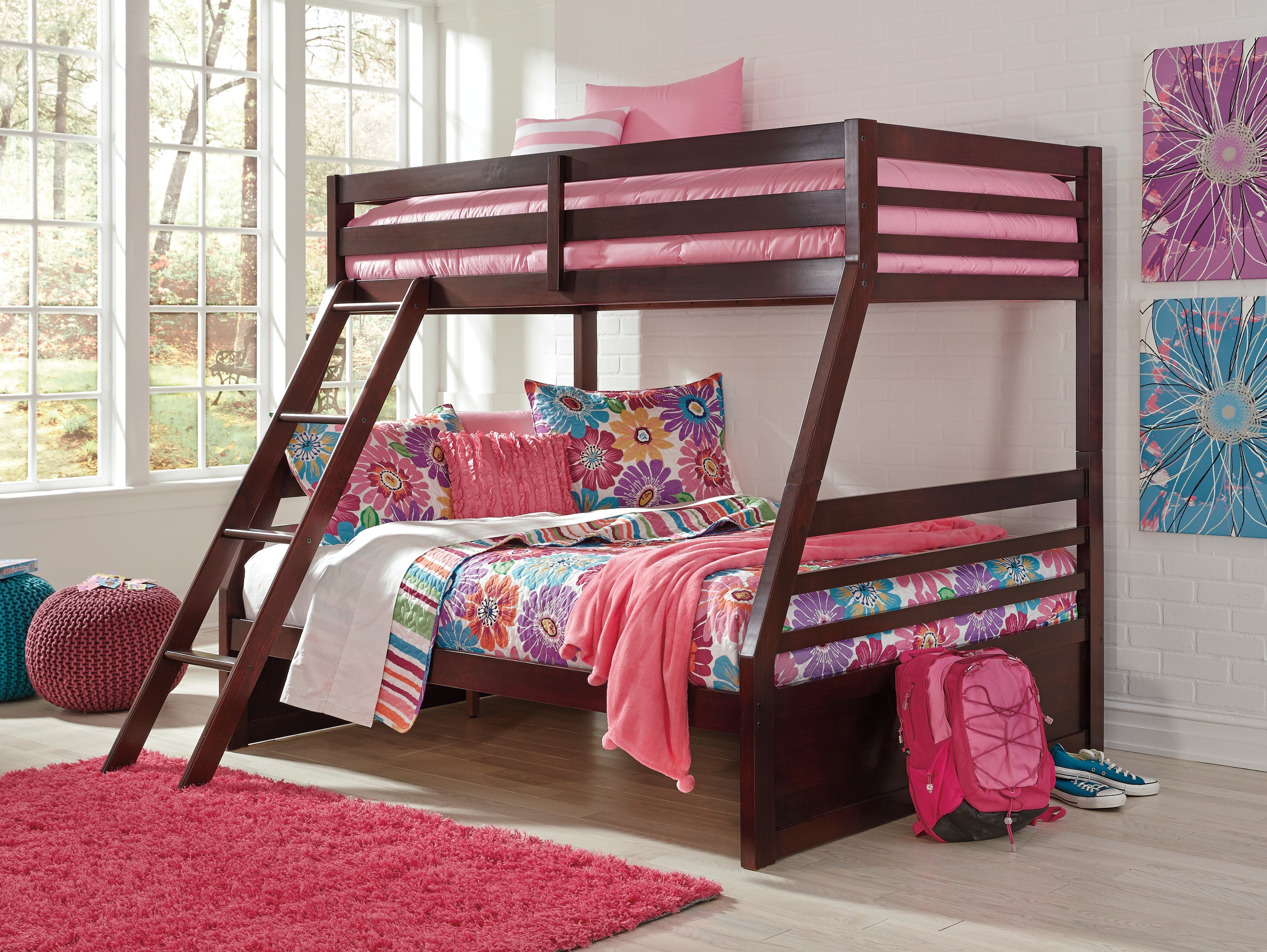 Halanton Twin Over Full Bunk Bed