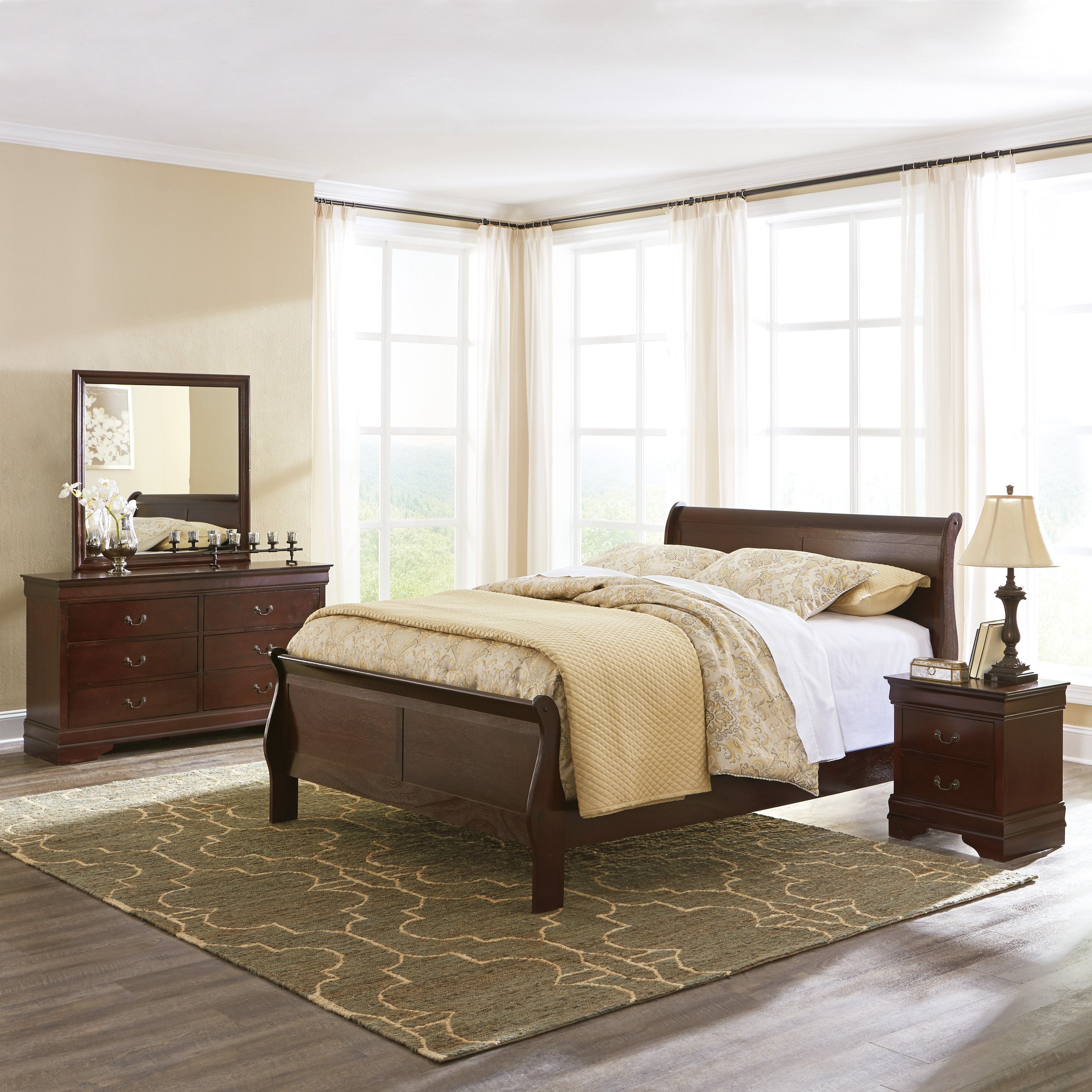 Alisdair Full Sleigh Bed