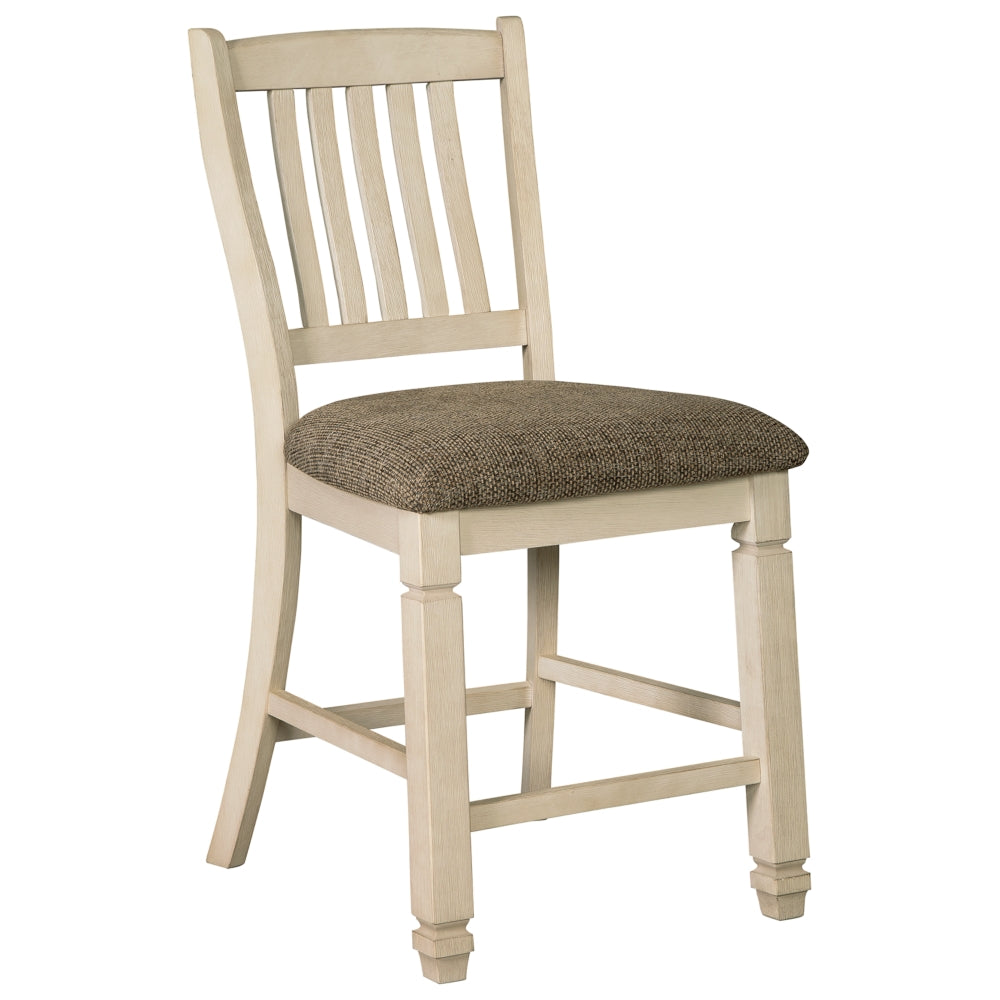 Bolanburg Counter Height Rake Back Upholstered Bar Stool