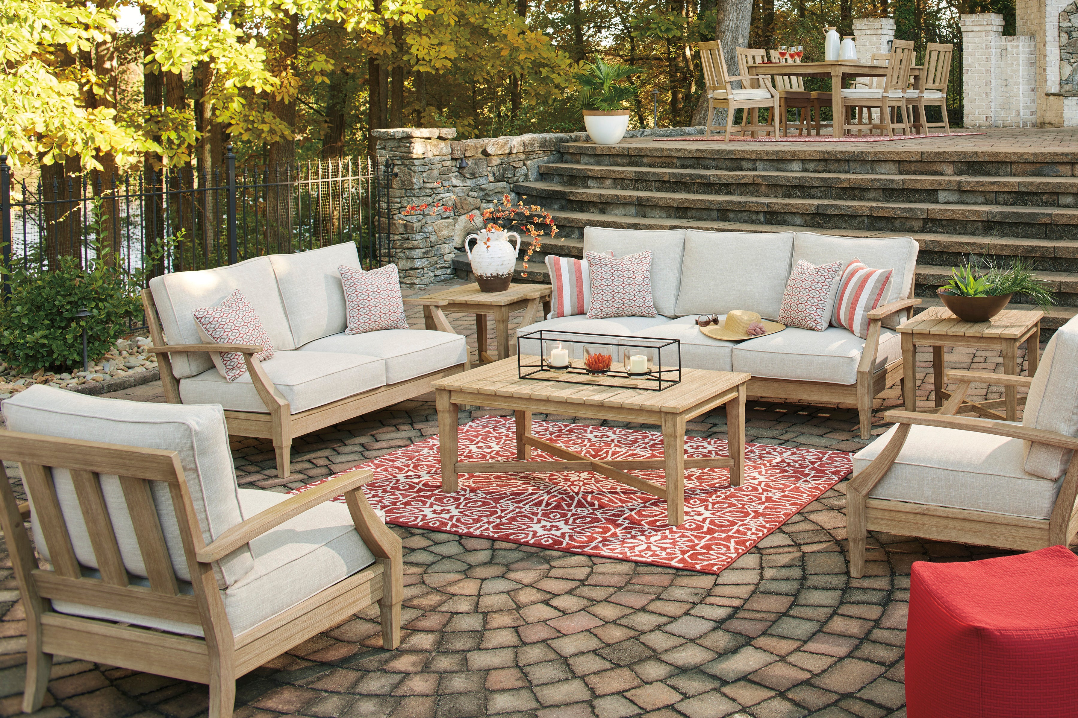 Clare View Outdoor Sofa and Loveseat