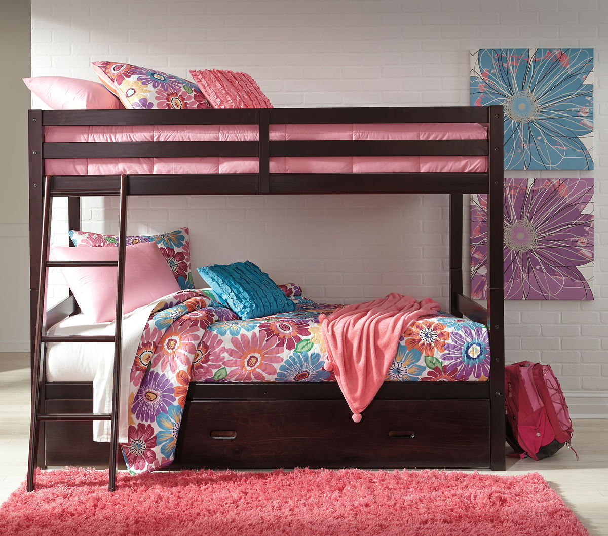 Halanton Twin Storage Bunk Bed