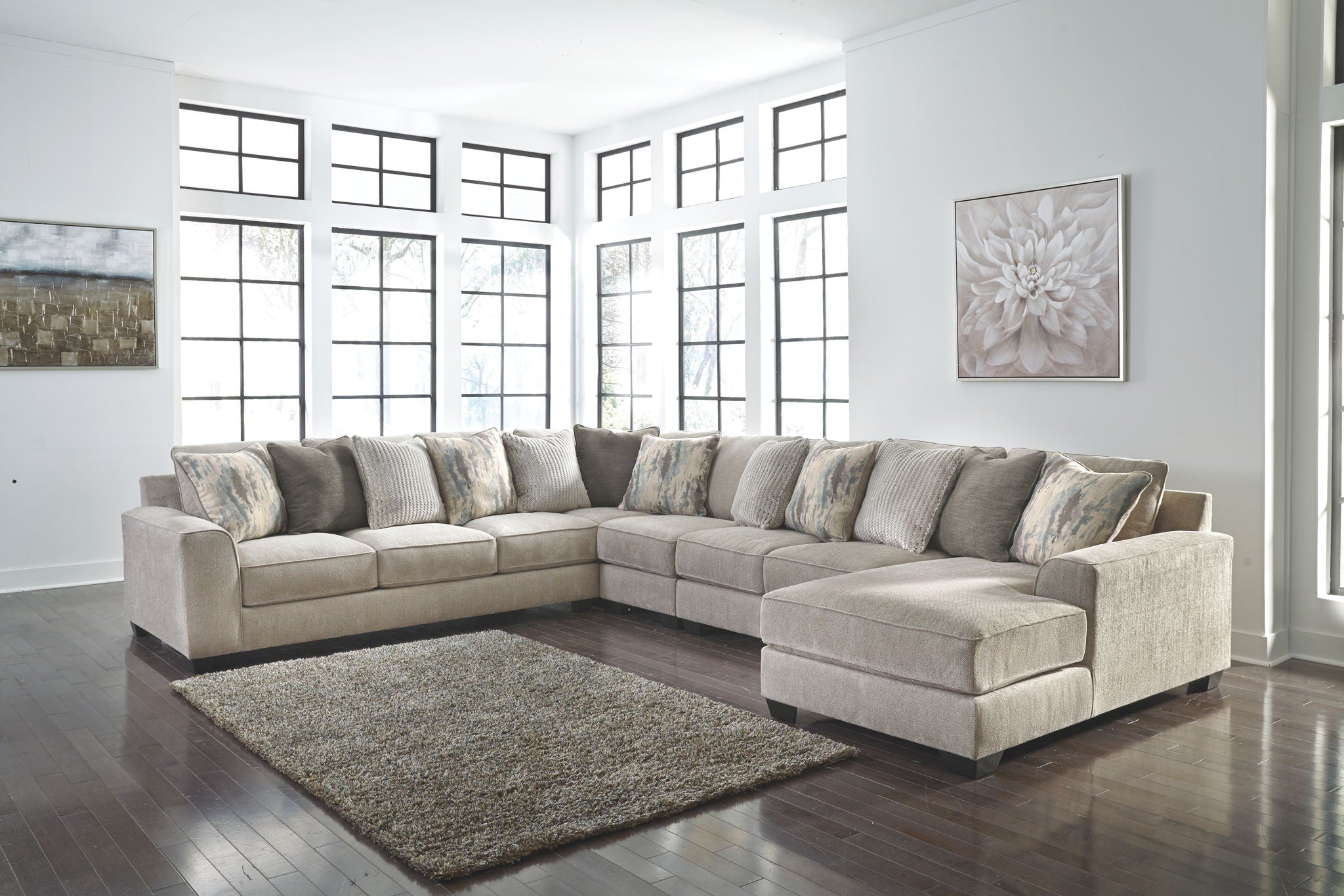 Ardsley 5 Piece Sectional with Chaise