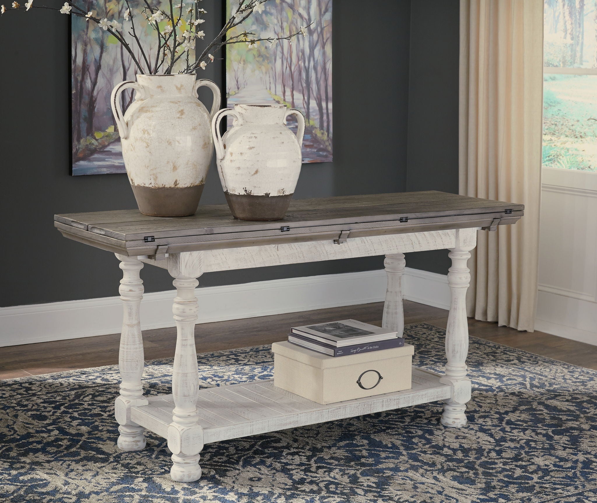 Havalance Flip Top Console Table