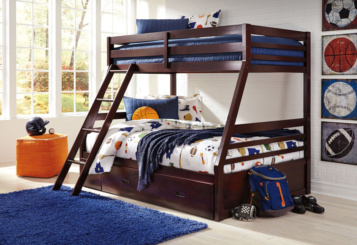 Halanton Twin Over Full Storage Bunk Bed