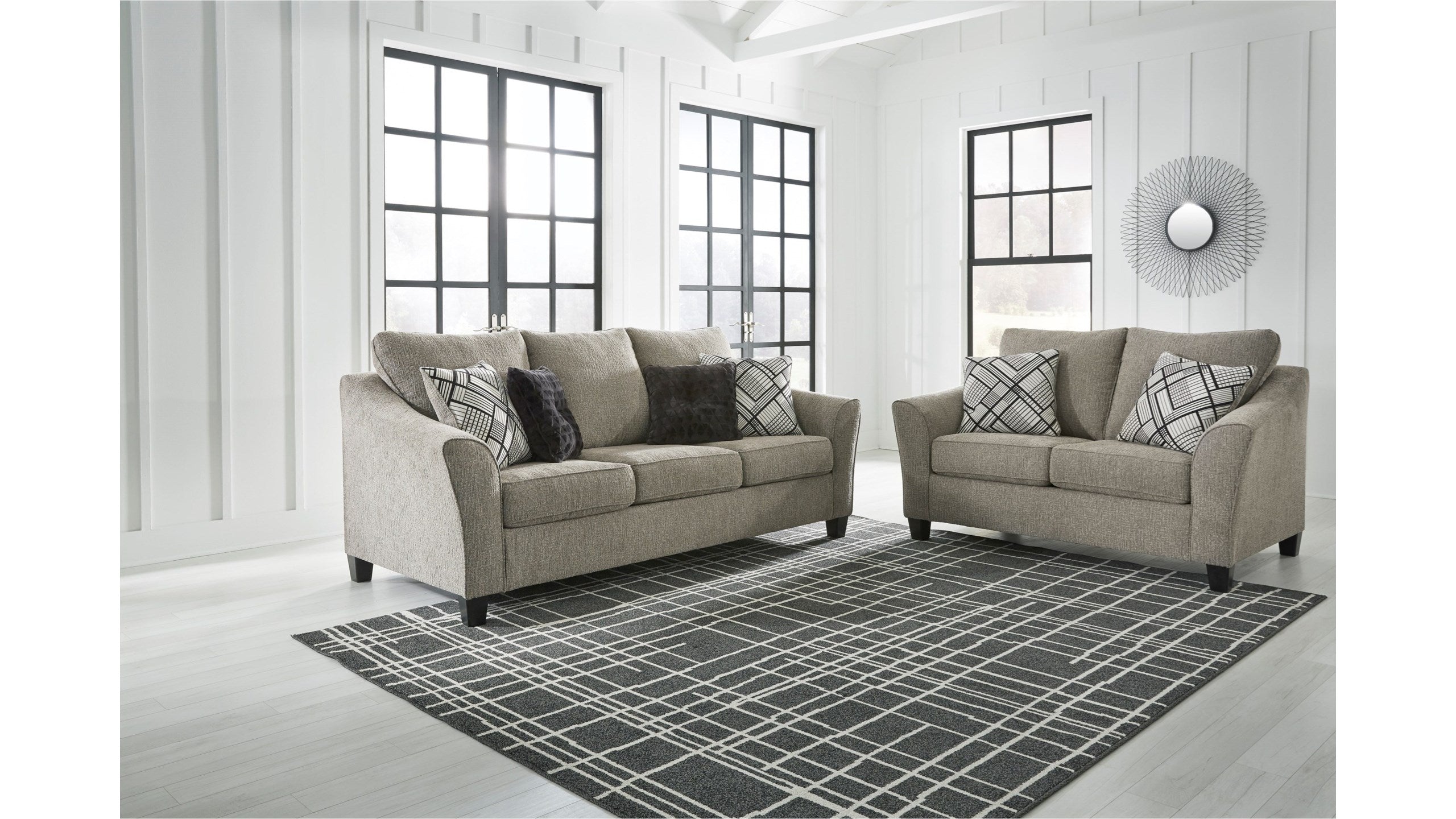 Barnesley Sofa and Loveseat