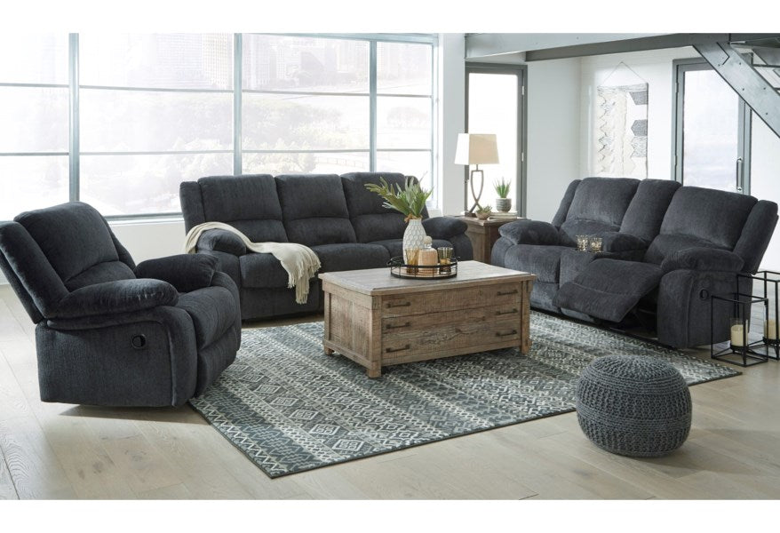 Draycoll Power Reclining Sofa Loveseat and Rocker