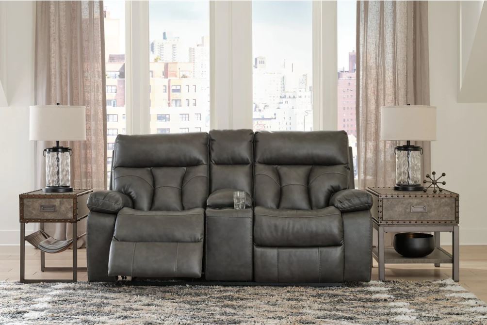 Willamen Manual Reclining Loveseat with Console